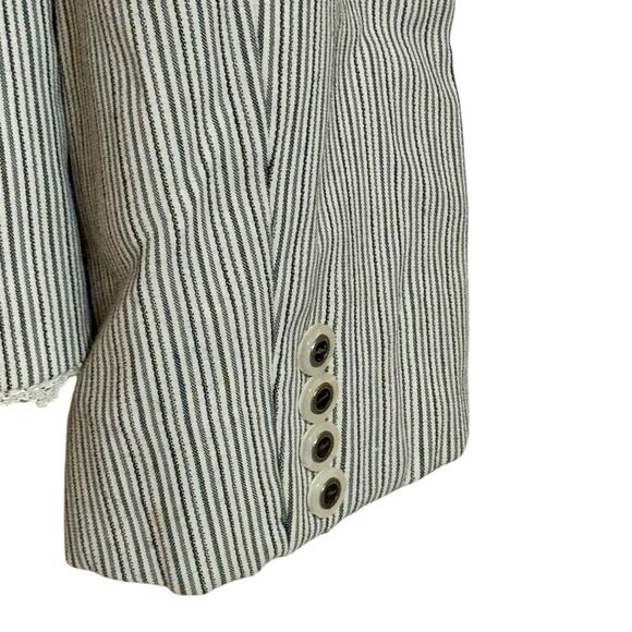 Tahari Women’s Blazer Career Pockets Lined Long Sleeve Pin Strikes Lace Size 10 - Picture 3 of 7